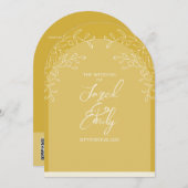 QR-Code für Hochzeitsfeiern im Blumengestein Einladung (Vorne/Hinten)