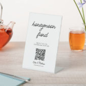 QR-Code für Hochzeitsflitterwochen Sockelschild (In SItu)