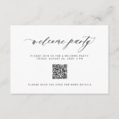 QR-Code für Hochzeitspaare - Party - Einladung (Vorderseite)