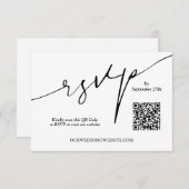 QR-Code für Hochzeitsseiten Begleitkarte (Vorne/Hinten)