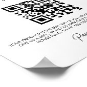 QR-Code für Hochzeitsskripte im Minimalistischen H Poster (Ecke)
