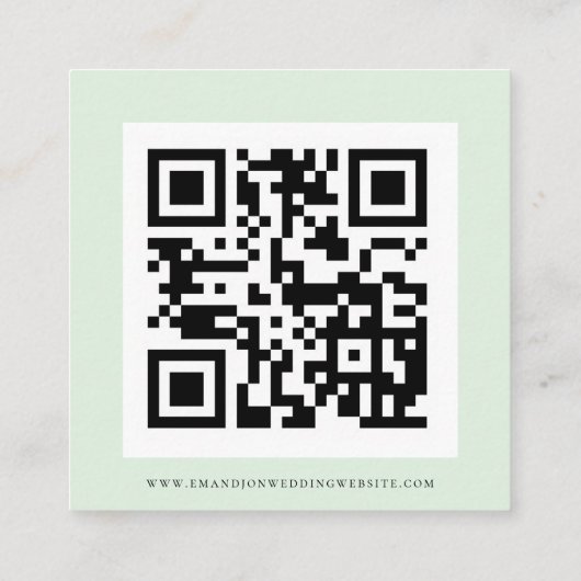 QR-Code für Hochzeitsszenarien-RSVP-Gehäuse Begleitkarte (Rückseite)