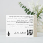 QR-Code für Hochzeitstorte Begleitkarte (Stehend Vorderseite)