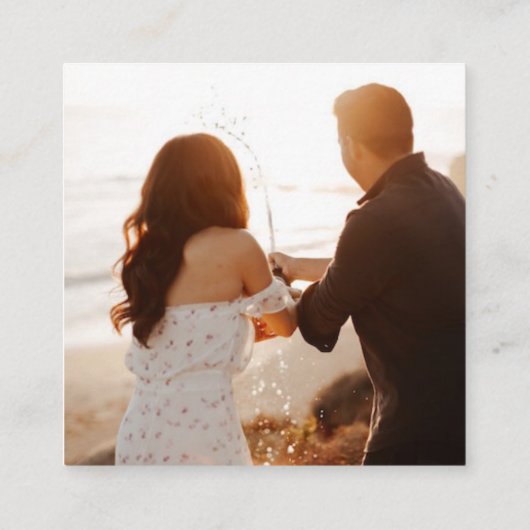 QR-Code für Hochzeitstorte Begleitkarte (Rückseite)