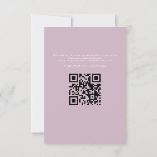QR-Code für Hochzeitstorte RSVP Karte (Rückseite)