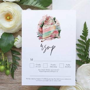 QR-Code für Hochzeitstorte RSVP Karte