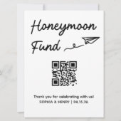 QR-Code für Hochzeitszeichen für Minimalistische F (Vorderseite)