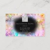 QR-Code für holografisches Eyelash Brow Makeup Visitenkarte (Rückseite)