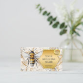 QR-Code für Honey Bee Gold Visitenkarte (Stehend Vorderseite)