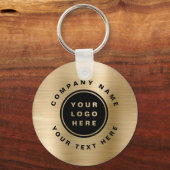 QR-Code für Ihr Business-Logo Schlüsselanhänger (Vorderseite)