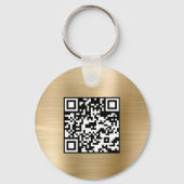 QR-Code für Ihr Business-Logo Schlüsselanhänger (Rückseite)