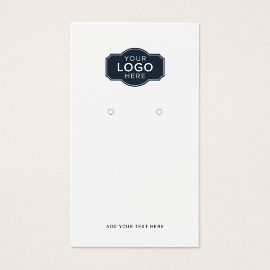 QR-Code für Ihr Firmenlogo - Werbekarte (Vorderseite)