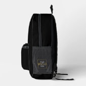 QR-Code für Ihr Logo - Werbe-Black Bedruckter Rucksack (Rechts)