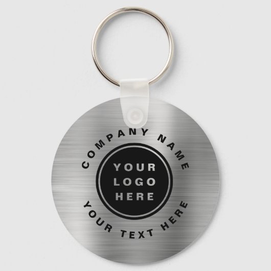 QR-Code für Ihr Unternehmen - Silver Schlüsselanhänger (Vorderseite)