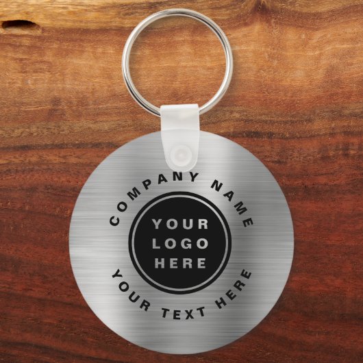 QR-Code für Ihr Unternehmen - Silver Schlüsselanhänger (Vorderseite)