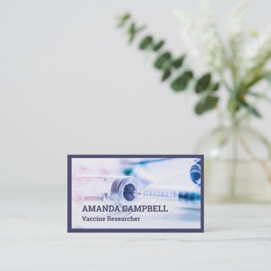 QR-Code für Impfstoffforscher Visitenkarte (Stehend Vorderseite)