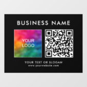QR-Code für individuell anpassbare Firmenlogos Ele Fensteraufkleber (Blatt)