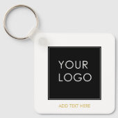 QR-Code für individuell anpassbare Firmenlogos Schlüsselanhänger (Vorderseite)