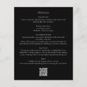 QR-Code für Kalligrafie in einer Einladung zur Hoc (Rückseite)