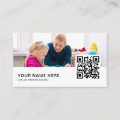 QR-Code für Kinderarbeitstherapeuten Visitenkarte (Vorderseite)