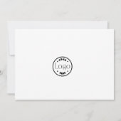 QR-Code für kleine Unternehmen | Logo Vielen Dank Dankeskarte (Rückseite)