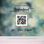 QR-Code für kleine Unternehmen löschen Acrylschild (Neutral)