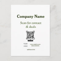 QR-Code für Kontakt & Angebote scannen Geschäftsna