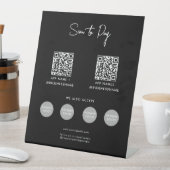 QR-Code für kontaktlose Zahlungen von Unternehmen  Sockelschild (In Situ)