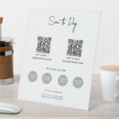 QR-Code für kontaktlose Zahlungen von Unternehmen Sockelschild (In Situ)