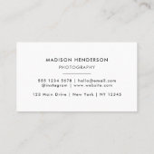 QR-Code für kreative Schwarz-Weiß-Fotografie Visitenkarte (Rückseite)