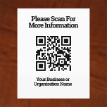 QR-Code für Kundeninformationen auf einem Flyer<br><div class="desc">QR-Codes auf Flyern zu verteilen an Kunden.</div>