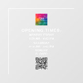 QR-Code für kundenspezifische Geschäftsmodelle für Fensteraufkleber (Blatt)