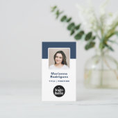 QR-Code für kundenspezifische Mitarbeiter-Foto Visitenkarte (Stehend Vorderseite)