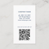 QR-Code für kundenspezifische Mitarbeiter-Foto Visitenkarte (Rückseite)