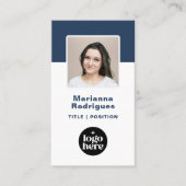 QR-Code für kundenspezifische Mitarbeiter-Foto Visitenkarte (Vorderseite)