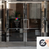 QR-Code für kundenspezifische Open-Stunden-Geschäf Fensteraufkleber (Büro Tür)