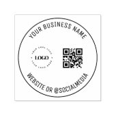 QR-Code für kundenspezifische Unternehmen und Text Permastempel (Design)