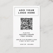 QR-Code für kundenspezifisches Branding | Verpacku Visitenkarte (Rückseite)