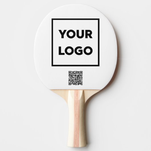 QR-Code für kundenspezifisches Business-Logo Tischtennis Schläger (Vorderseite)