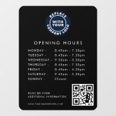 QR-Code für kundenspezifisches Firmenlogo - Öffnun Fensteraufkleber (Blatt)