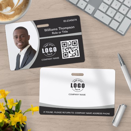 QR-Code für kundenspezifisches Foto - Mitarbeiter Ausweis
