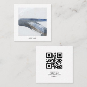 QR-Code für Künstler Quadratische Visitenkarte