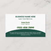 QR-Code für Lawn Care & Landscaping Services Visitenkarte (Vorderseite)