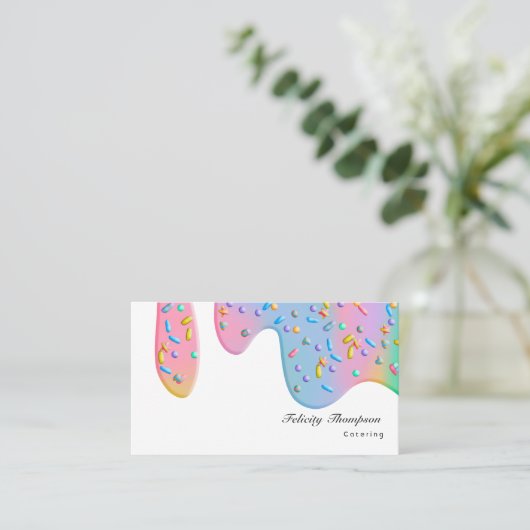 QR-Code für Lebensmittel Catering Visitenkarte (Stehend Vorderseite)