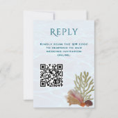 QR-Code für Lebensräume Hochzeitkarte RSVP Karte (Vorderseite)