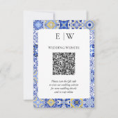 QR-Code für Lemon Wedding RSVP Karte (Vorderseite)