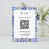 QR-Code für Lemon Wedding RSVP Karte (Stehend Vorderseite)