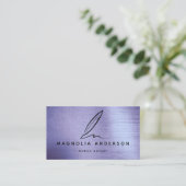 QR-Code für Lila Fohlen Visitenkarte (Stehend Vorderseite)