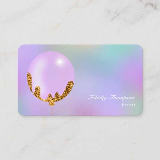 QR-Code für lila- und Gold-Event-Planer Visitenkarte (Vorderseite)