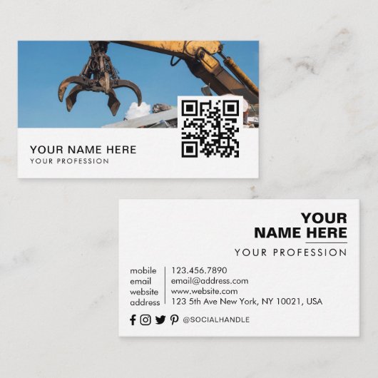 QR-Code für Massivmetalle Recycelnd Visitenkarte (Vorne/Hinten)